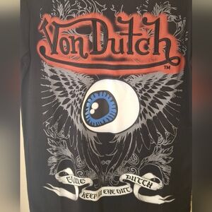 NWT Von Dutch Black Graphic Tee